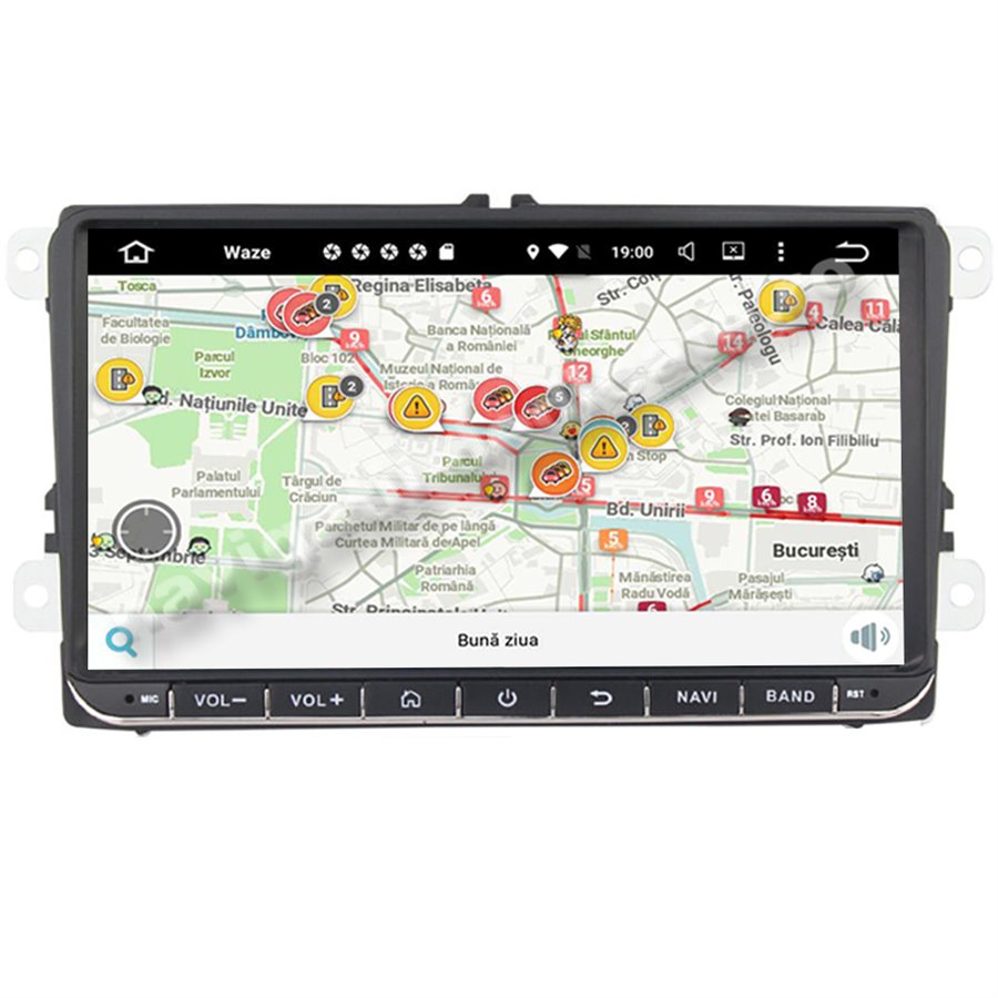 Navigatie Carplay Android 10 Volkswagen Skoda Seat Octa Core 6GB Ram 128 GB SSD Ecran 9 inch NAVD-US9800