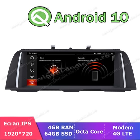 Monitor Navigatie Android BMW F10 NBT 4G LTE Bluetooth GPS USB NAVD-F10NBT MTK
