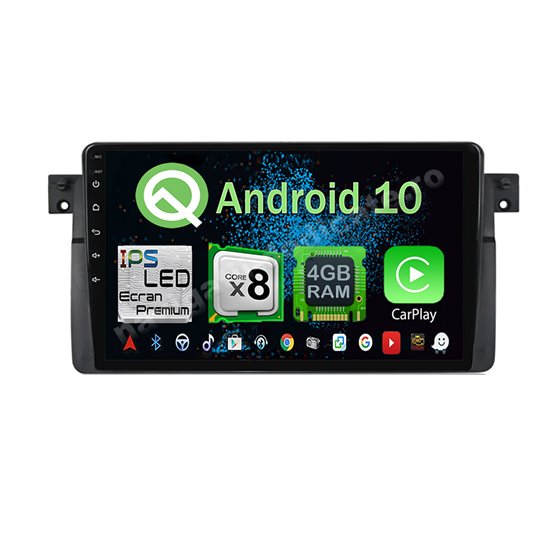 Navigatie Android 10 BMW E46 Rover 75 Octa Core 4GB Ram Ecran 9 inch Ips NAVD-Z8052