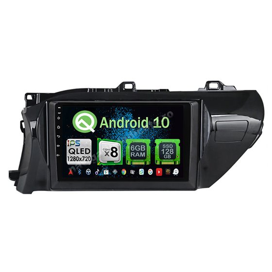 Navigatie Carplay Android 10 Toyota Hilux 2016-2020 Octa Core 6GB Ram 128GB SSD Ecran 9 inch NAVD-US91025