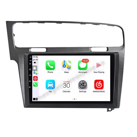 Navigatie Carplay Android 10 GOLF 7 Gri Octa Core 6GB Ram 128GB SSD Ecran 9 inch NAVD-US91028G