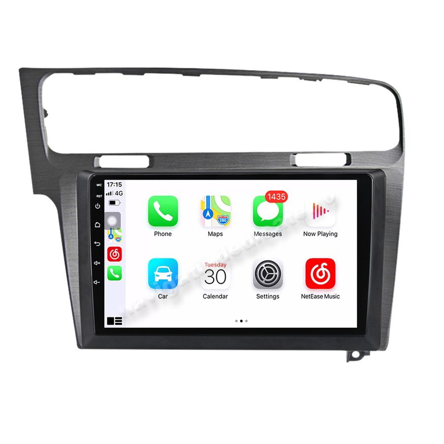 Navigatie Carplay Android 10 GOLF 7 Gri Octa Core 6GB Ram 128GB SSD Ecran 9 inch NAVD-US91028G