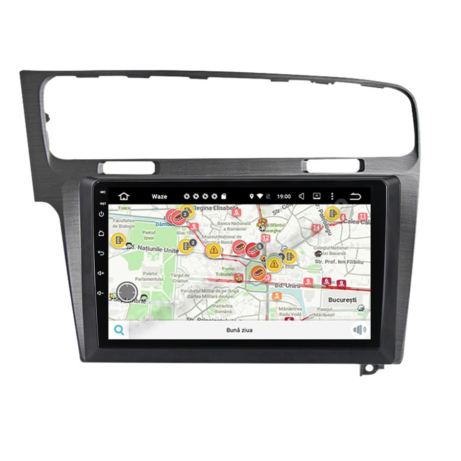 Navigatie Carplay Android 10 GOLF 7 Gri Octa Core 6GB Ram 128GB SSD Ecran 9 inch NAVD-US91028G