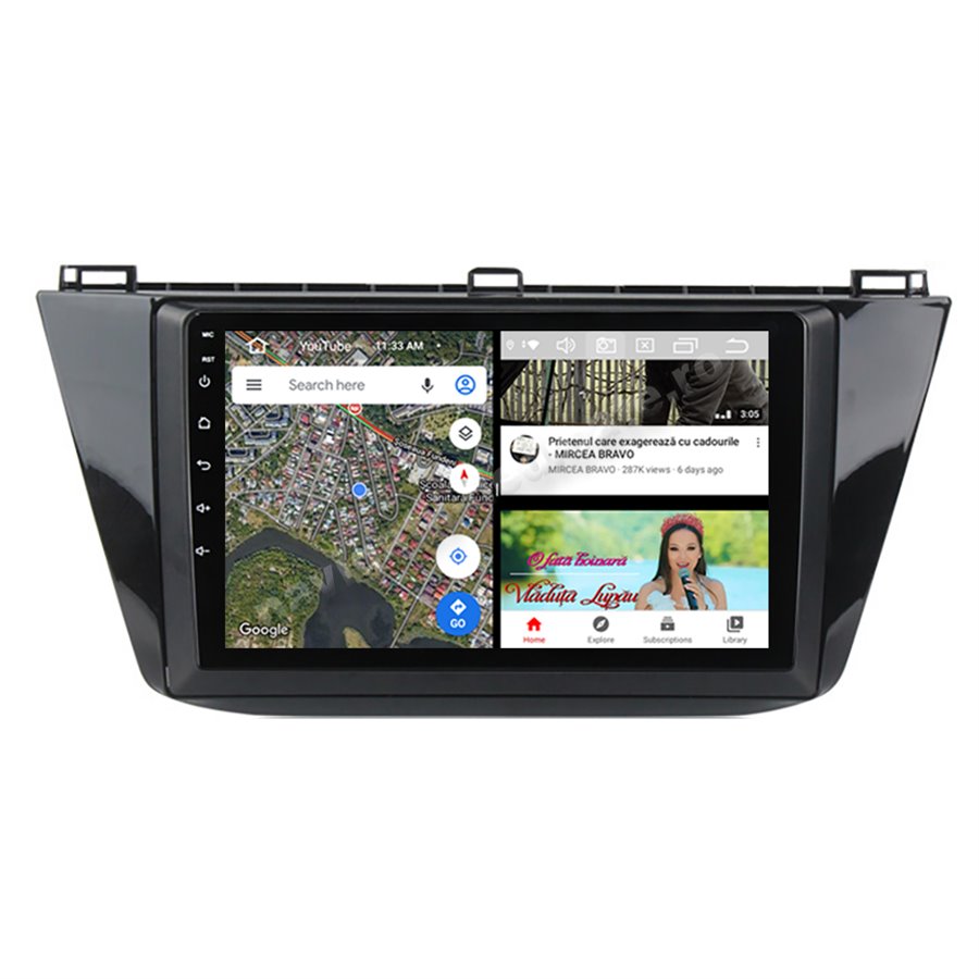 Navigatie Carplay Android 10 VW Tiguan 2017 Octa Core 6GB Ram 128GB SSD Ecran 9 inch NAVD-US91027