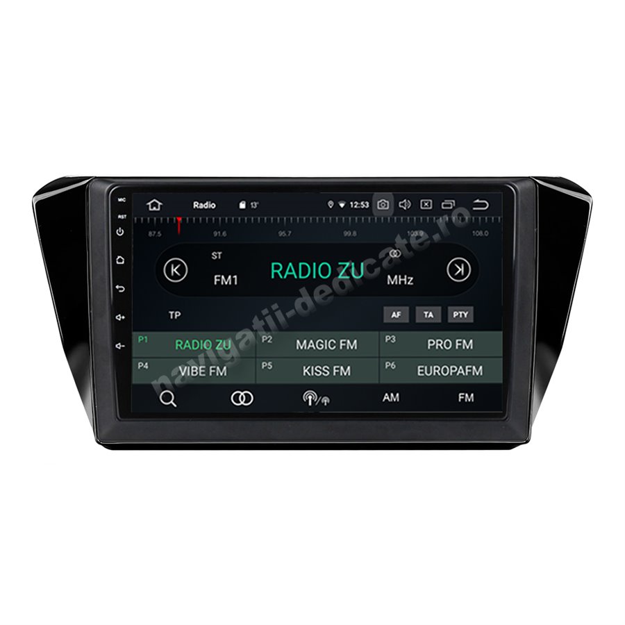 Navigatie Carplay Android 10 Skoda Superb 3 Octa Core 6GB Ram 128GB SSD Ecran 9 inch NAVD-US5525