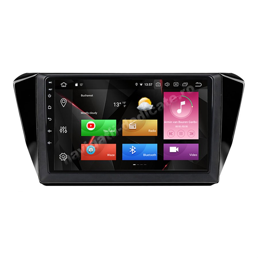 Navigatie Carplay Android 10 Skoda Superb 3 Octa Core 6GB Ram 128GB SSD Ecran 9 inch NAVD-US5525