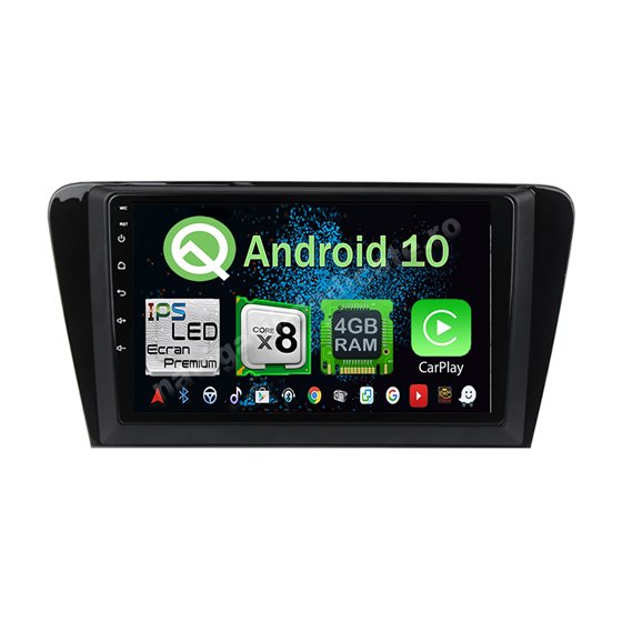 Navigatie Android 10 Skoda Octavia 3 Octa Core 4GB Ram Ecran 9 inch NAVD-Z5520
