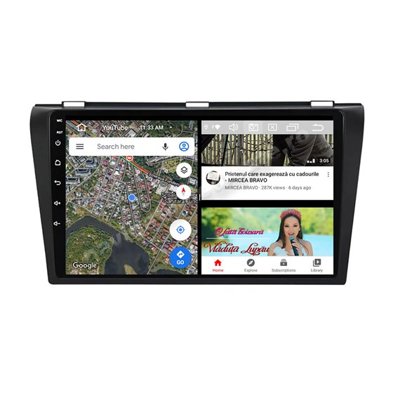 Navigatie Android 10 Mazda 3 2004-2009 Octa Core 4GB Ram Ecran 9 inch NAVD-Z8074