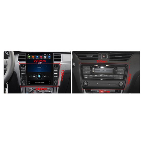 Navigatie Android Skoda Rapid Seat Toledo Carplay Octa Core 4GB Ram Ecran 9.7 inch NAVD-TS97077