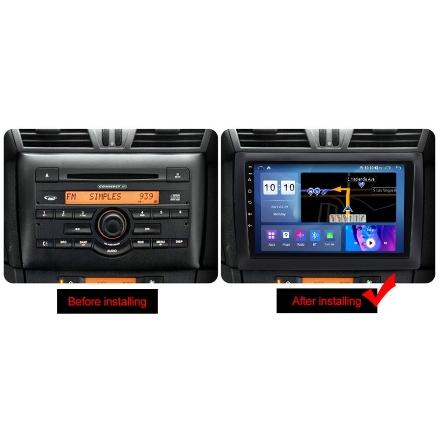 Navigatie Android Fiat Stilo 2GB Ram Ecran 9 inch NAVD-AC9077