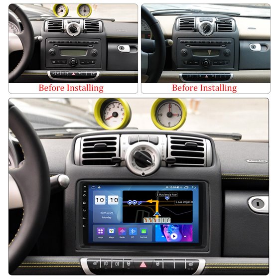 Navigatie CarPlay Android Smart 2006-2009 Octa Core 4GB Ram Ecran 9 inch NAVD-Z8083