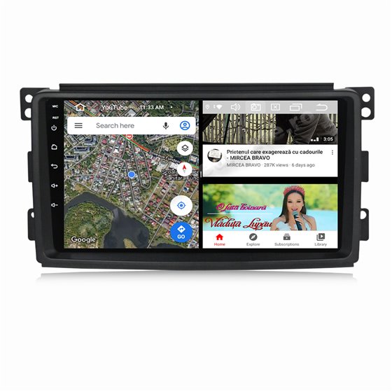 Navigatie CarPlay Android Smart 2006-2009 Octa Core 4GB Ram Ecran 9 inch NAVD-Z8083
