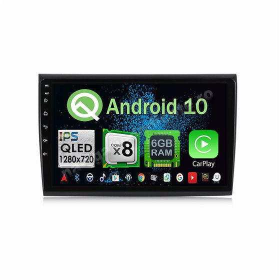 Navigatie CarPlay Android Fiat Bravo Octa Core 6GB Ram 128GB SSD Ecran 9 inch NAVD-US9079