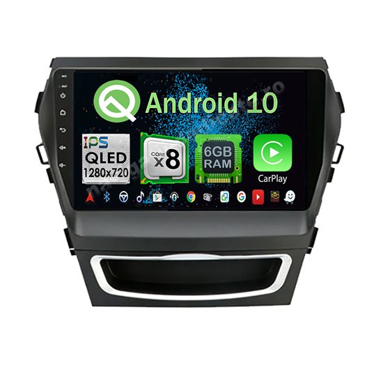 Navigatie CarPlay Android Hyundai Santa Fe IX45 Octa Core 6GB Ram 128GB SSD Ecran 9 inch NAVD-US9094