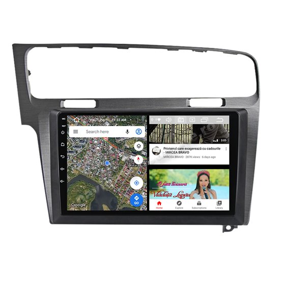 Navigatie Carplay Android GOLF 7 Gri Octa Core 8GB Ram 128GB SSD Ecran 9 inch NAVD-M861028G