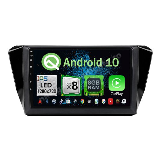 Navigatie Carplay Android Skoda Superb 3 Octa Core 8GB Ram 128GB SSD Ecran 9 inch NAVD-M865525