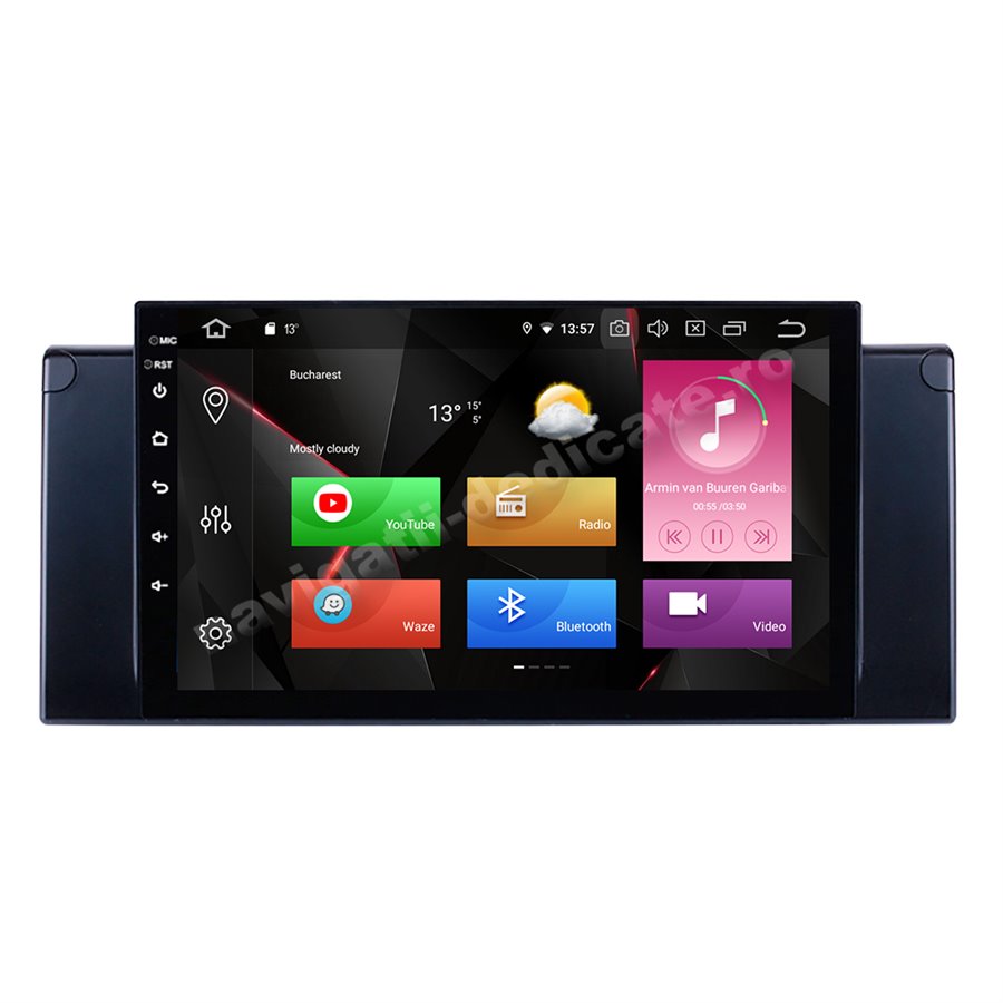 Navigatie Carplay Android BMW E39 X5 E53 Octa Core 8GB Ram 128GB SSD Ecran 9 inch NAVD-M86082