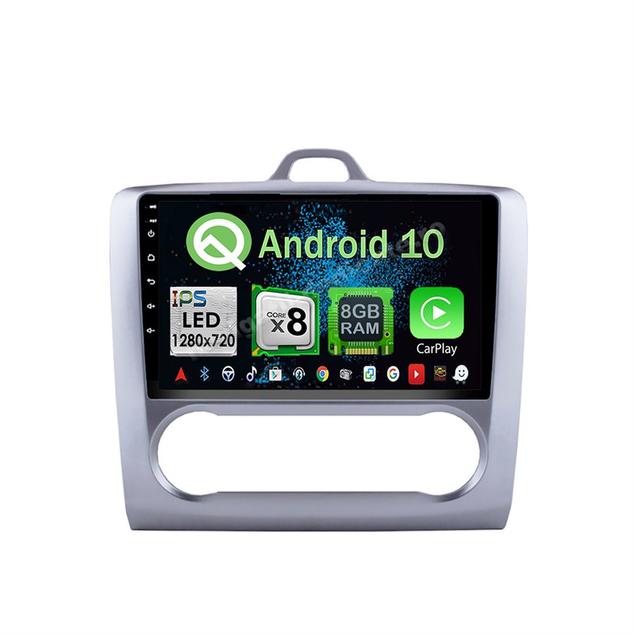Navigatie Carplay Android Ford Focus 2 Octa Core 8GB Ram 128GB SSD Ecran 9 inch Ips NAVD-M860488