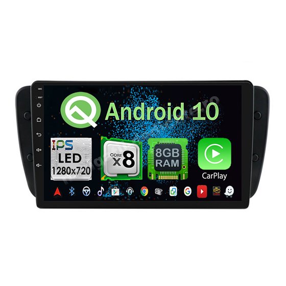 Navigatie Carplay Android Seat Ibiza 2009-2014 Octa Core 8GB Ram 128GB SSD Ecran 9 inch NAVD-M860122