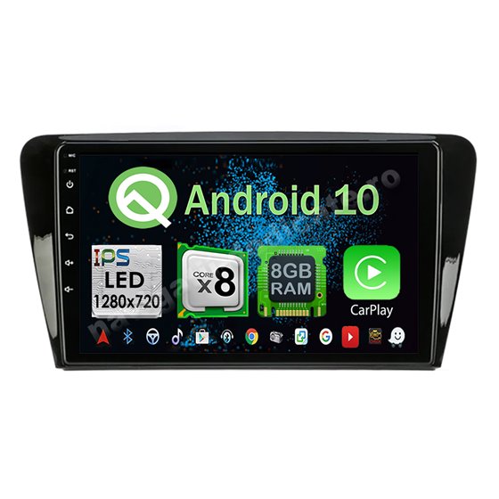 Navigatie Carplay Android Skoda Rapid Seat Toledo Octa Core 8GB Ram 128GB SSD Ecran 9 inch NAVD-M86077