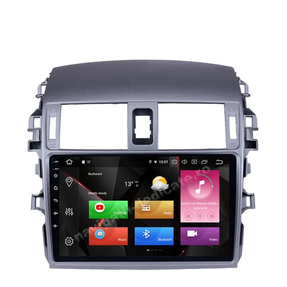 Navigatie Carplay Android Toyota Corolla 2008-2013 Octa Core 8GB Ram 128GB SSD Ecran 9 inch NAVD-M86055