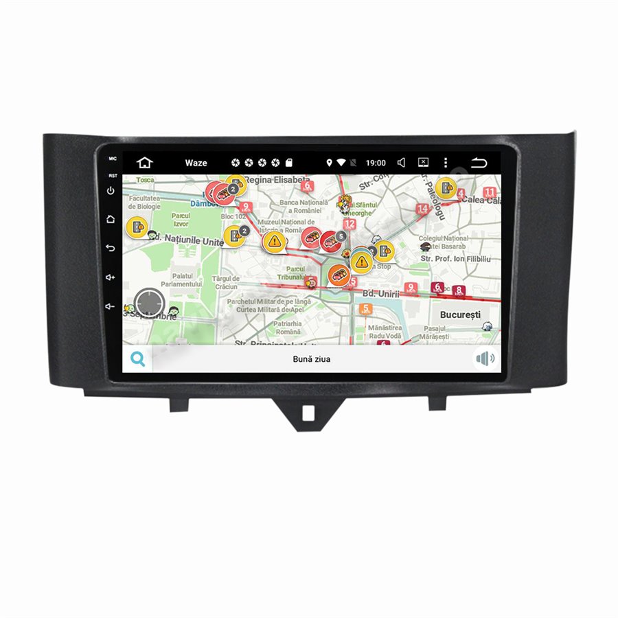 Navigatie CarPlay Android Smart Fortwo 2010-2015 Octa Core 8GB Ram 128GB SSD Ecran 9 inch NAVD-M869084