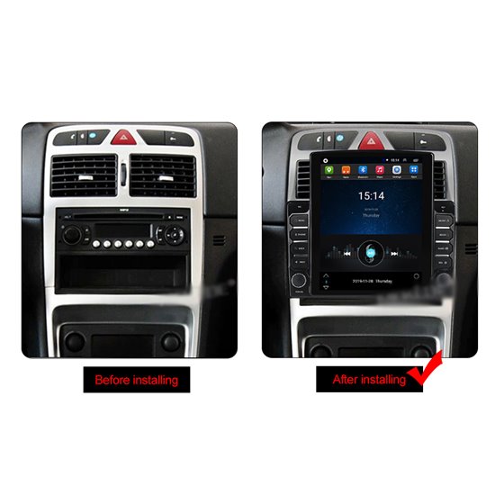 Navigatie Tesla Android Peugeot 307 Carplay Octa Core 4GB Ram Ecran 9.7 inch NAVD-TS97053