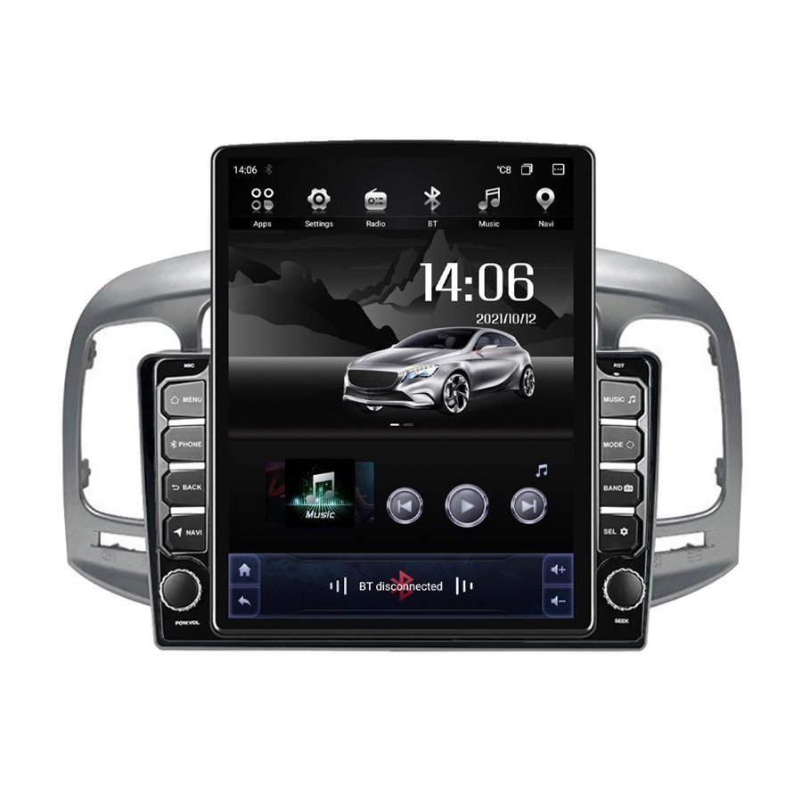 Navigatie Tesla Android HYUNDAI ACCENT 2006-2011 Octa Core 4GB Ram Ecran 9.7 inch NAVD-TS97072