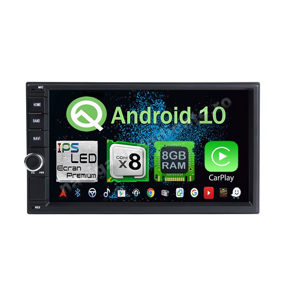 Navigatie 2DIN Universala Android Carplay Octa Core 8GB Ram 128GB SSD NAVD-M7200