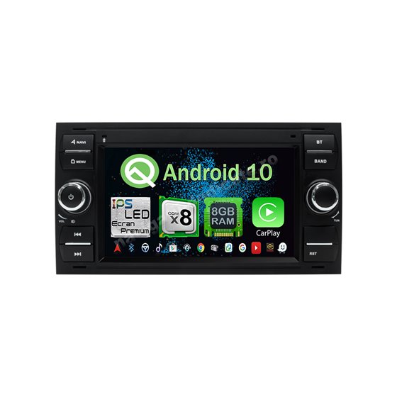 Navigatie Carplay Android Ford Focus Fiesta Fusion Kuga Octa Core 8GB Ram 128GB SSD NAVD-M7488