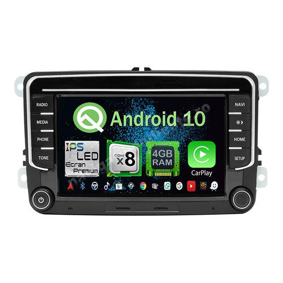 Navigatie Android Vw Skoda Seat Carkit Carplay Octa Core 4GB Ram 64GB SSD NAVD-MT3700