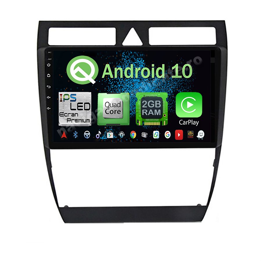 Navigatie Android Audi A6 C5 2GB Ram Ecran 9 inch NAVD-AC9047