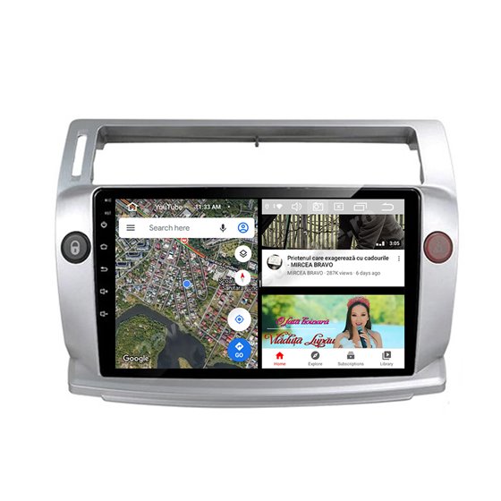 Navigatie Android Citroen C4 2005-2010 2GB Ram Ecran 9 inch NAVD-AC9070