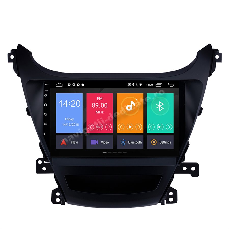 Navigatie Android Hyundai Elantra 2014 2GB Ram Ecran 9 inch NAVD-AC9035