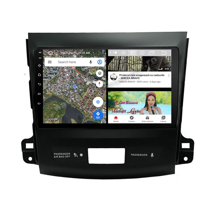 Navigatie Android Mitsubishi Outlander Peugeot 4007 Citroen C-Crosser 2GB Ram Ecran 9 inch NAVD-AC9017