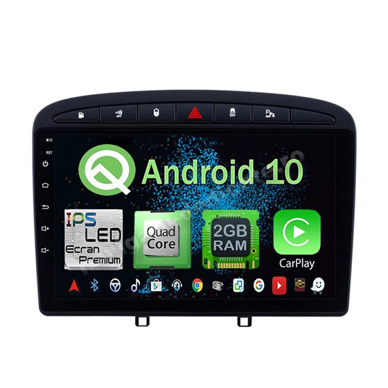 Navigatie Android Peugeot 308 2GB Ram Ecran 9 inch NAVD-AC9052