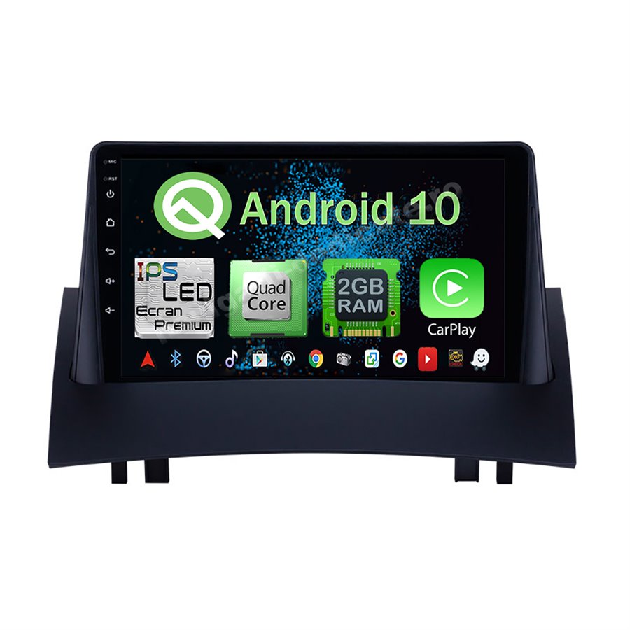 Navigatie Android Renault Megane 2 2004-2008 2GB Ram Ecran 9 inch NAVD-AC9046