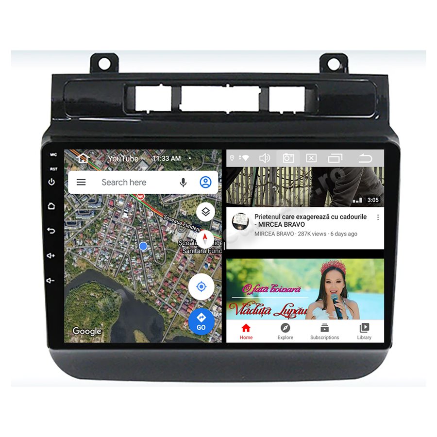 Navigatie Android Vw Touareg 2011+ 2GB Ram Ecran 9 inch NAVD-AC9001