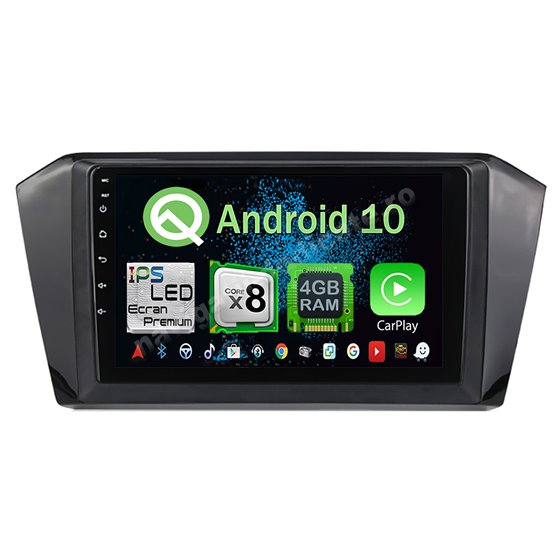 Navigatie Android 10 PASSAT B8 Carplay Octa Core 4GB Ram Ecran 9 inch NAVD-Z81017