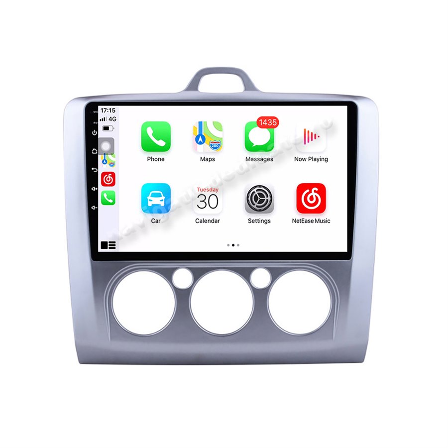 Navigatie Android 10 Ford Focus 2 AC Manual Octa Core 4GB Ram Ecran 9 inch Ips NAVD-Z80488AC