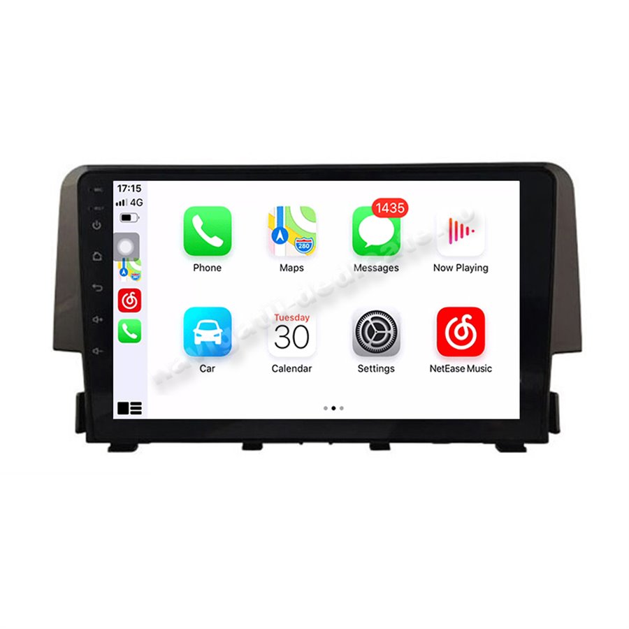 Navigatie Android 10 Honda Civic 2016 Octa Core 4GB Ram Ecran 9 inch NAVD-Z8038