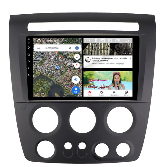 Navigatie Android Hummer H3 2GB Ram CarPlay Gps Usb NAVD-AC90H3