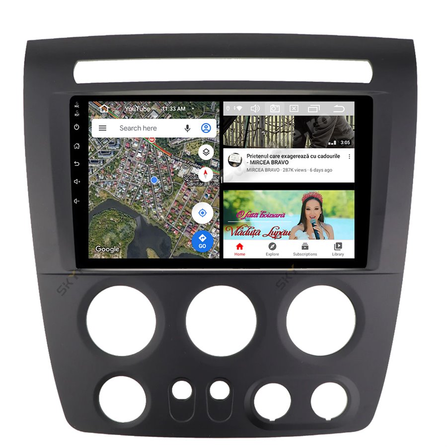 Navigatie Android Hummer H3 2GB Ram CarPlay Gps Usb NAVD-AC90H3