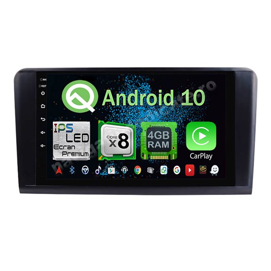 Navigatie Android 10 Mercedes BENZ Ml W164  Octa Core 4GB Ram Ecran 9 inch NAVD-Z8022