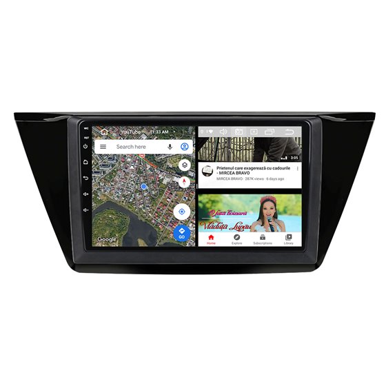 Navigatie Android VW Touran 2016 2GB Ram Ecran 10.25 inch NAVD-AC9014