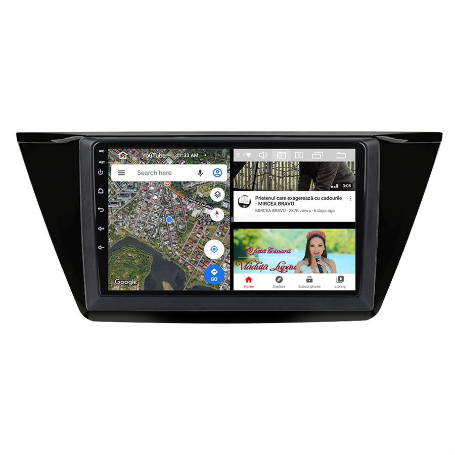Navigatie Android VW Touran 2016 2GB Ram Ecran 10.25 inch NAVD-AC9014