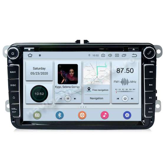 Navigatie Android 10 PX6 4GB Ram 64GB SSD Volkswagen Skoda Seat NAVD-P9240 V2