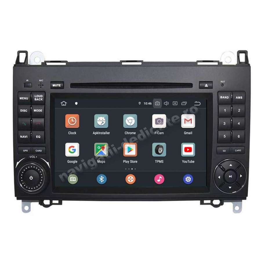 Navigatie Android 10 PX6 4GB Ram 64GB SSD Mercedes Benz A B Class Vito Viano Sprinter NAVD-P068