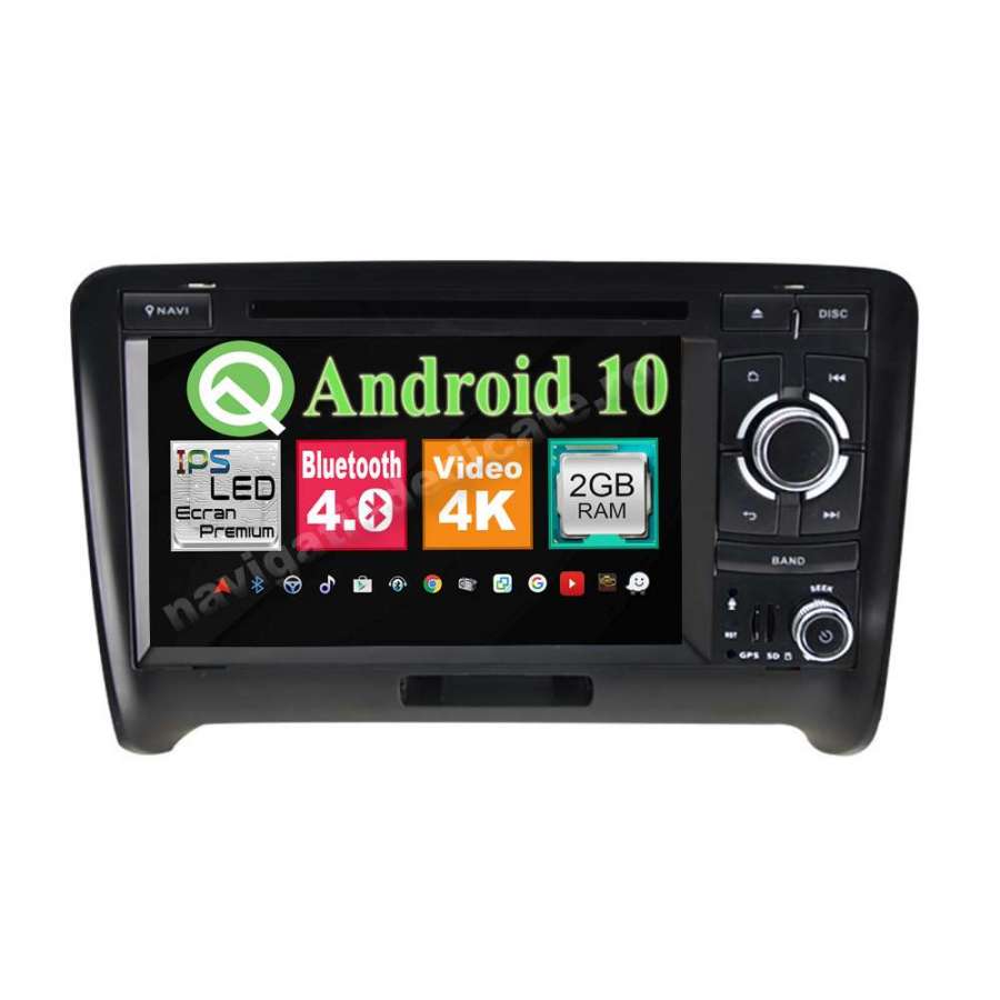 Navigatie Android 10 Audi TT Quad Core 2GB RAM DVD AUTO GPS CARKIT NAVD-MT048