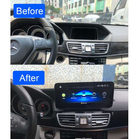 Monitor Navigatie Android Mercedes Benz E Class W212 NTG 4.5 Ecran 10.25 inch Waze Carkit USB NAVD-Z1005B